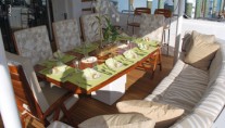 Yacht SILVER MOON -  Aft Deck Al Fresco Dining